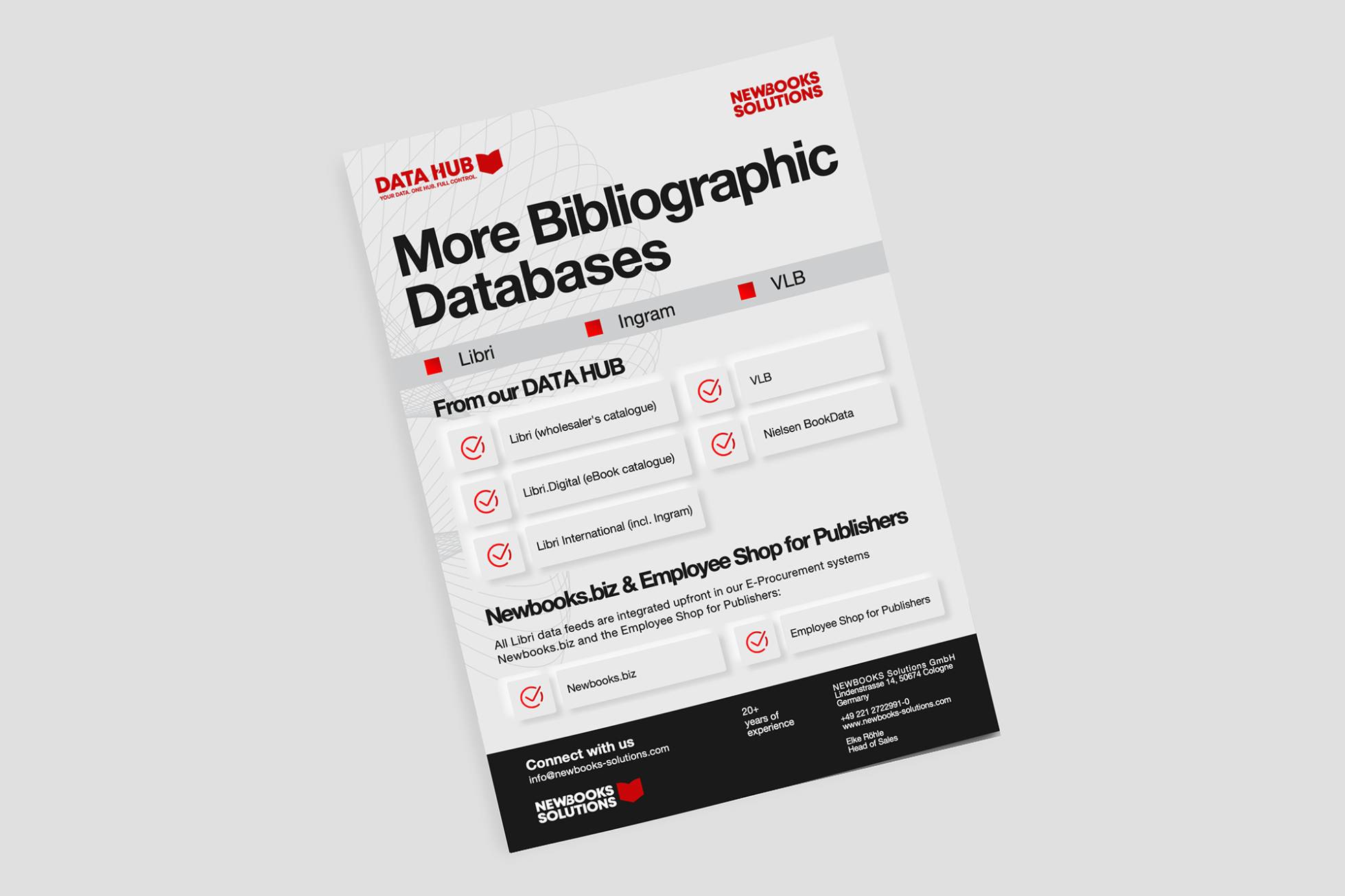 Libri, Ingram, <br>NielsenIQ BookData, ProQuest